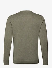 Tom Tailor - basic crewneck knit - laveste priser - brown green melange - 1