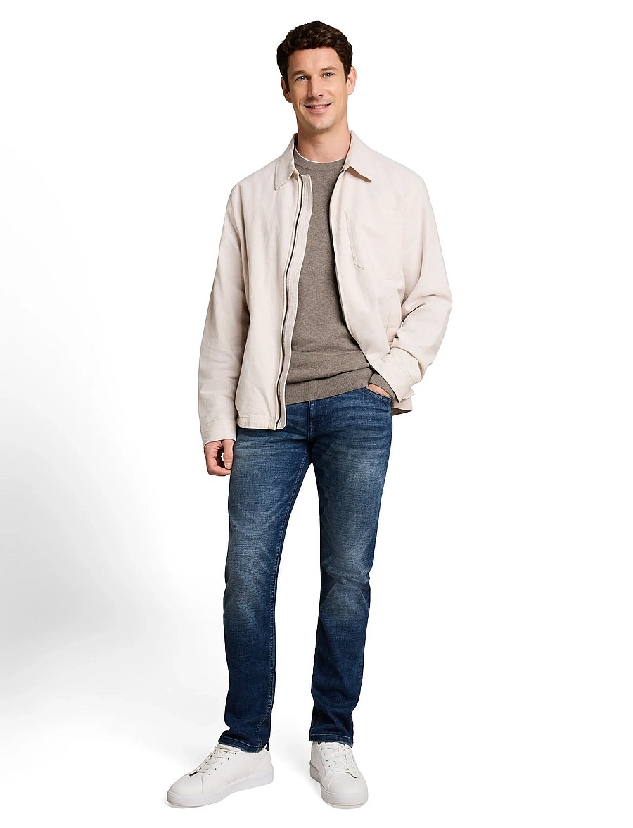 Tom Tailor - basic crewneck knit - round necks - driftwood taupe melangÉ - 0