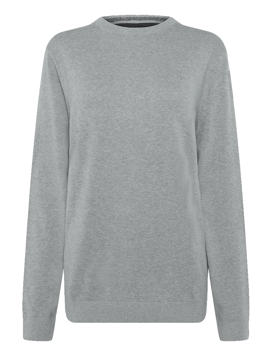 Tom Tailor - basic crewneck knit - rundhals - knit grey melange - 1