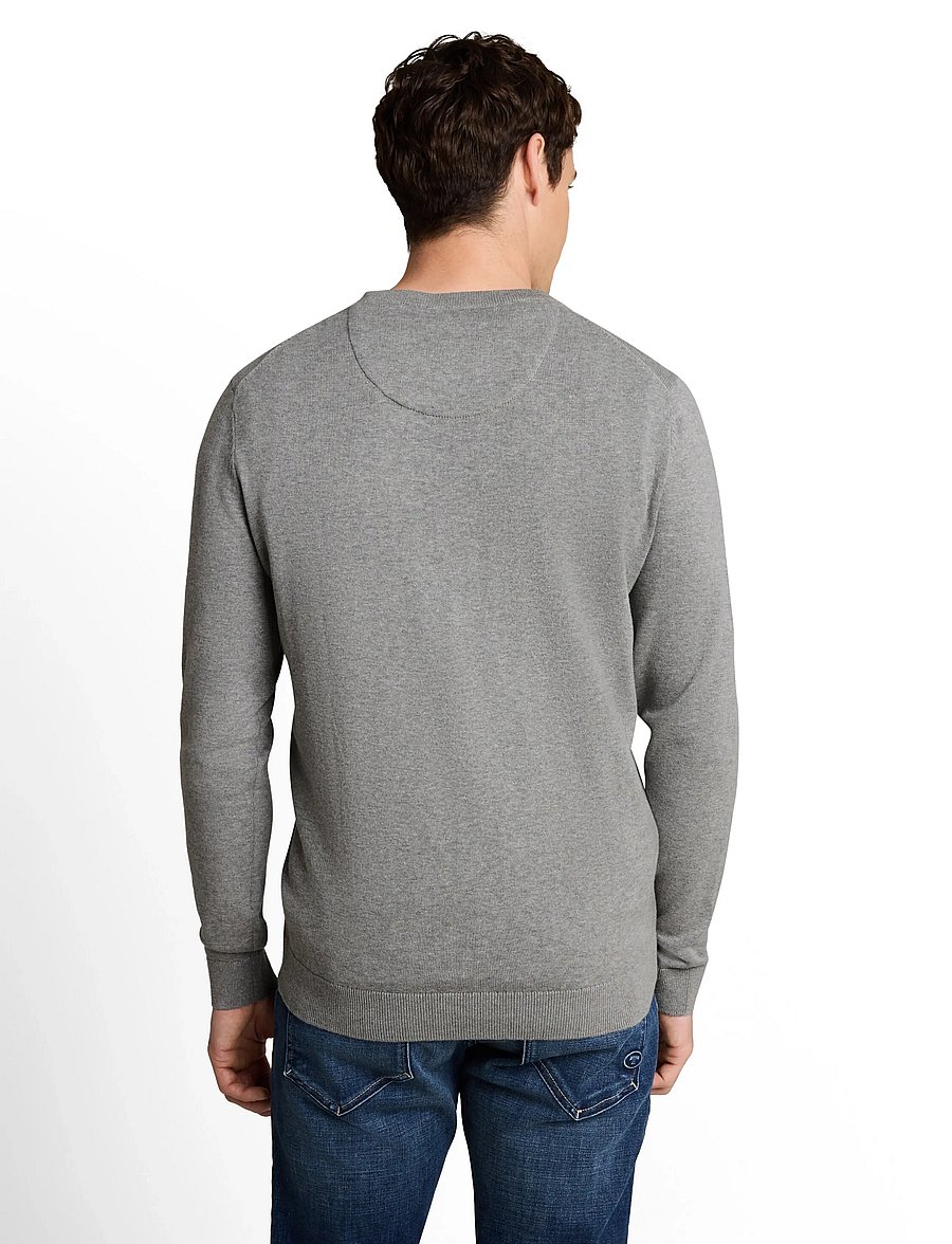 Tom Tailor - basic crewneck knit - rundhals - knit grey melange - 2