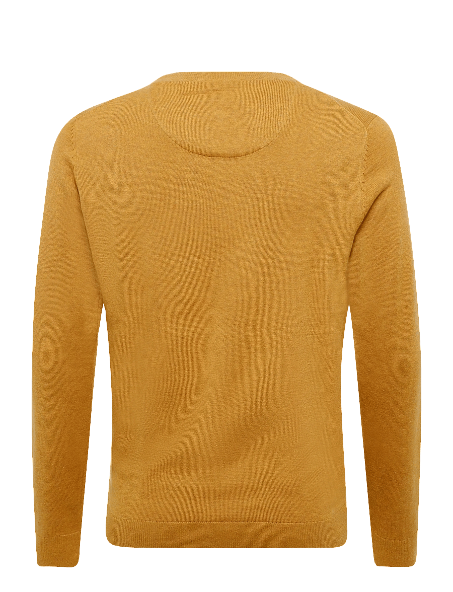 Tom Tailor - basic crewneck knit - rundhals - mustard melange - 2