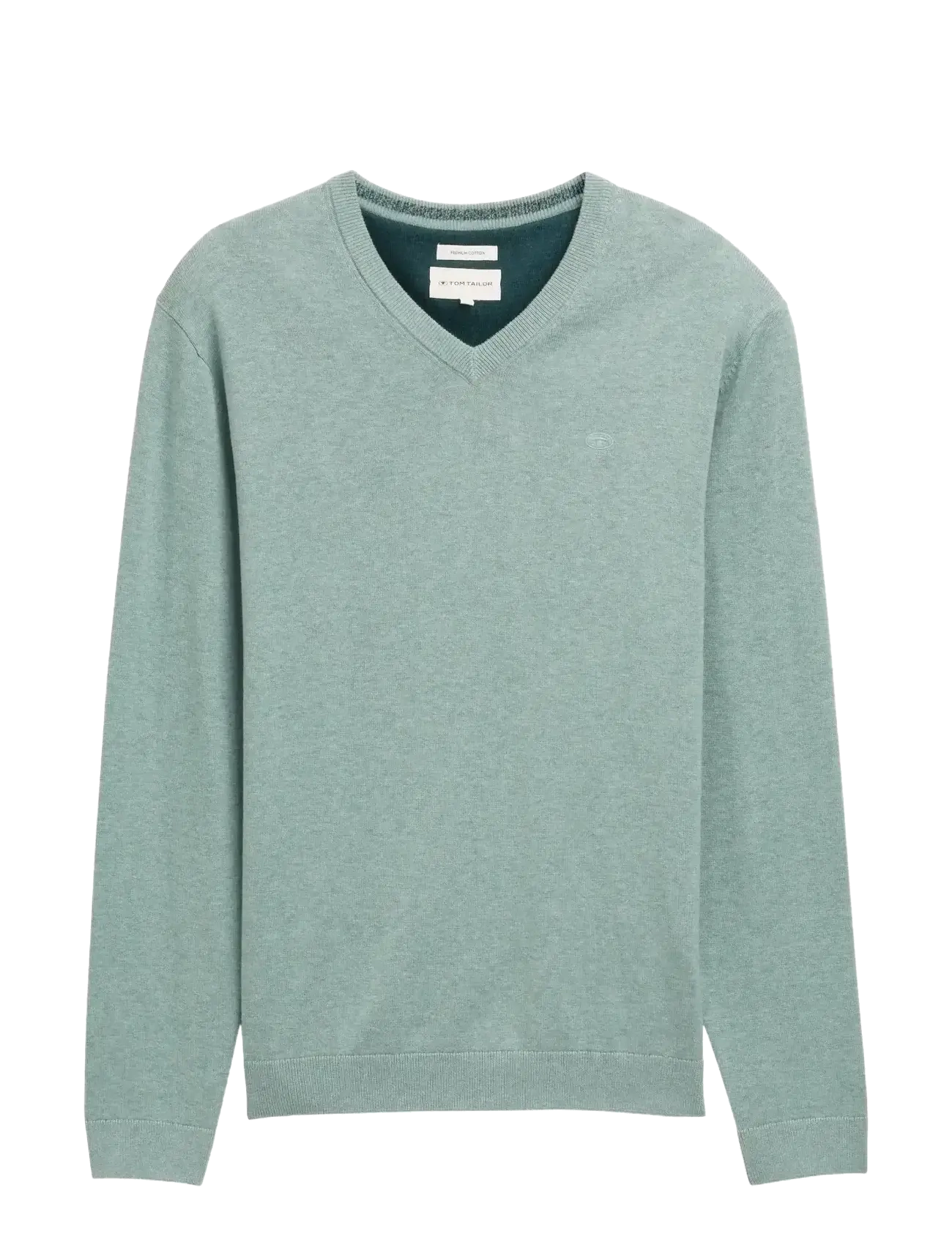 TOM TAILOR Basic V-Ausschnitt Knit Blau - S - Herren