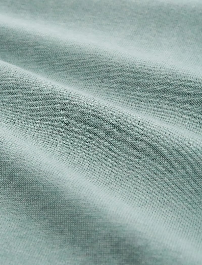 Tom Tailor - basic v-neck knit - v-ringat - dark smoke green melange - 5