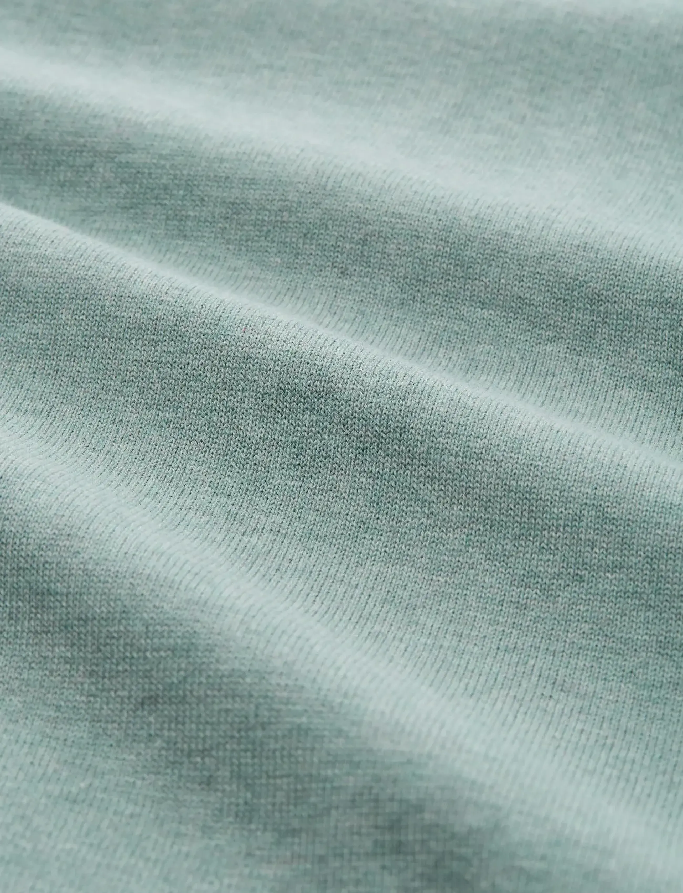 Tom Tailor - basic v-neck knit - v-hálsmál - dark smoke green melange - 5