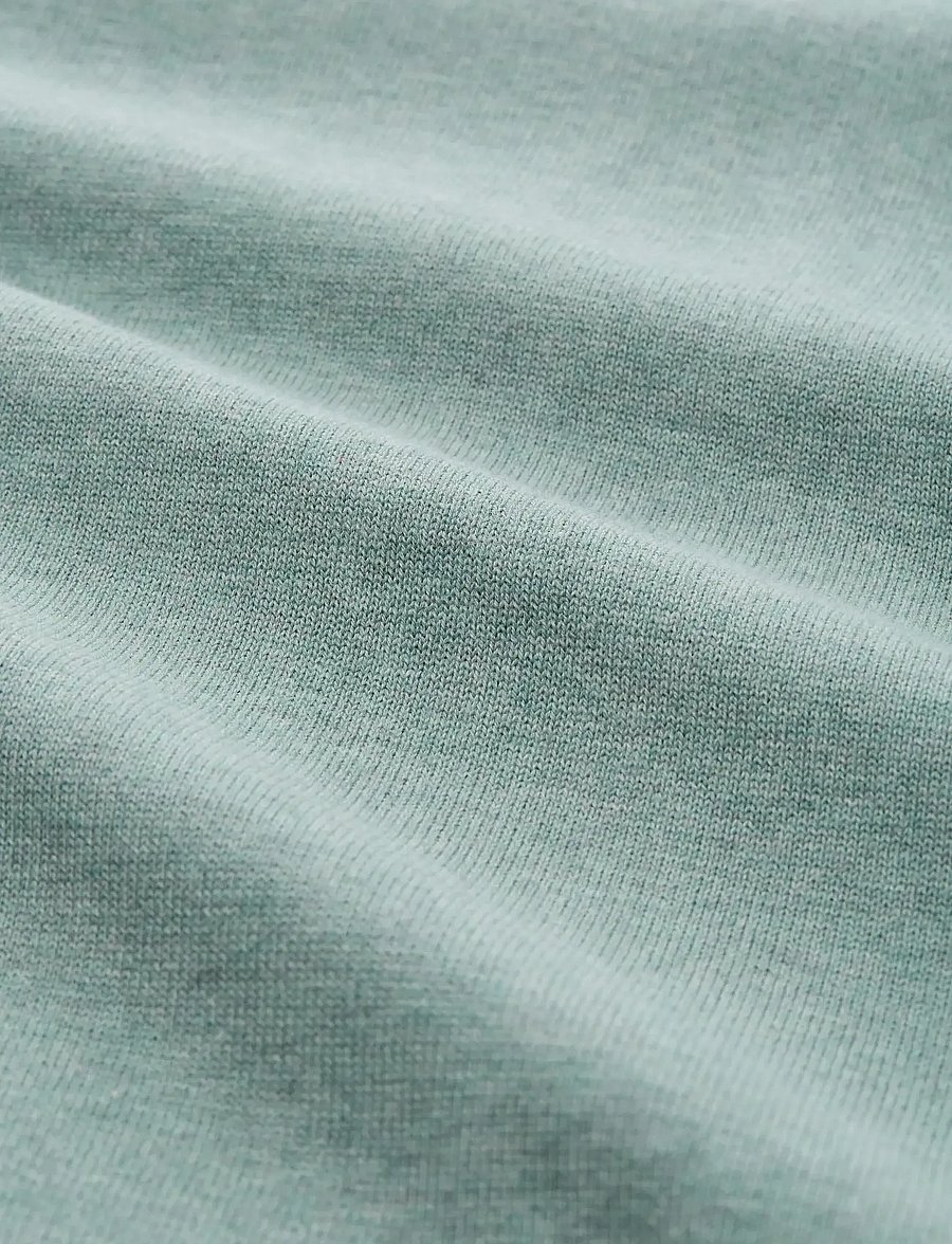 Tom Tailor - basic v-neck knit - v-kaelusega kudumid - dark smoke green melange - 5