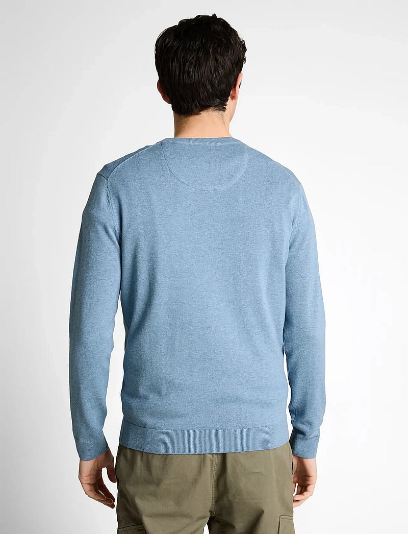 Tom Tailor - basic v-neck knit - v-kaelusega kudumid - mountain spring blue melange - 2
