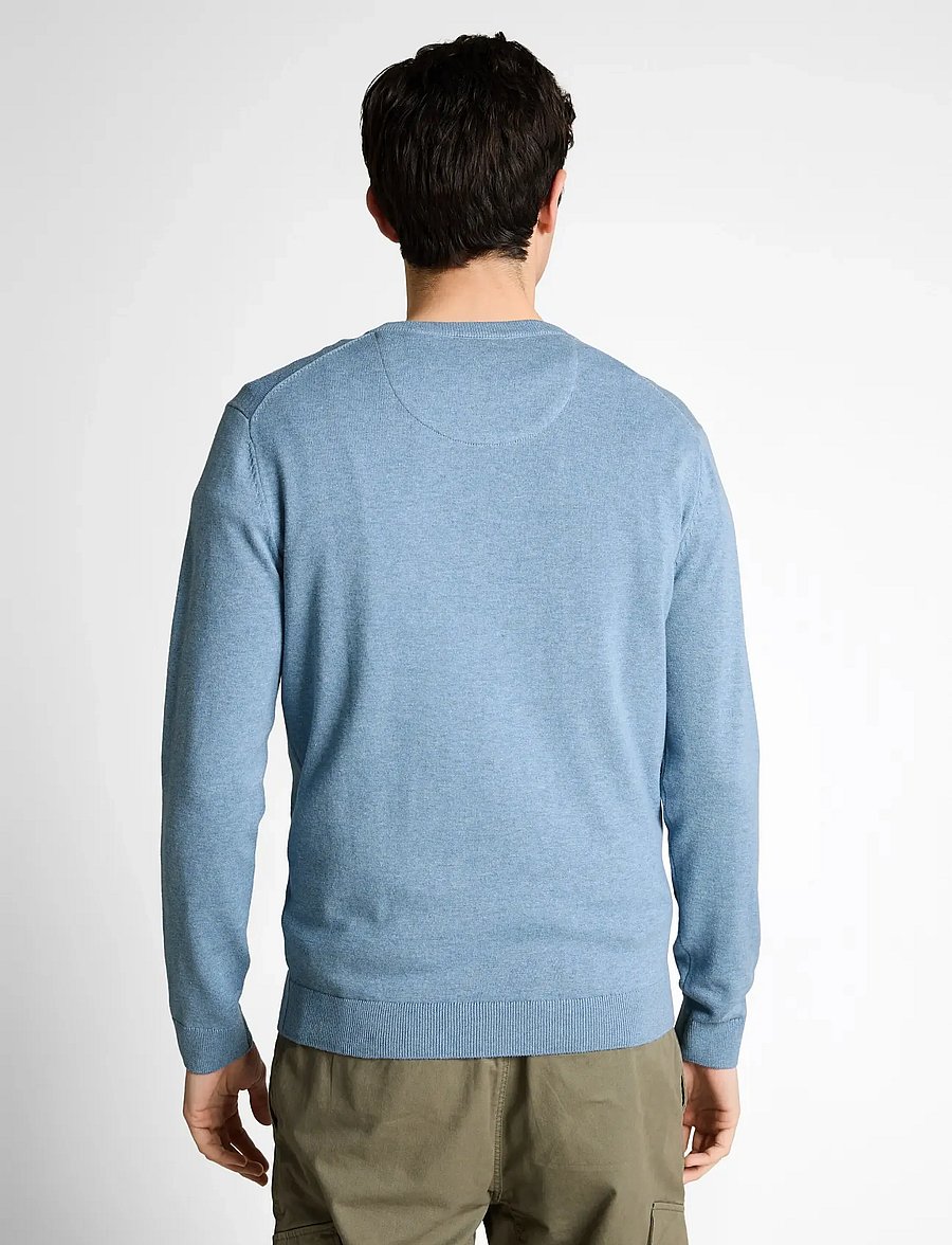 Tom Tailor - basic v-neck knit - v-ausschnitt - mountain spring blue melange - 2