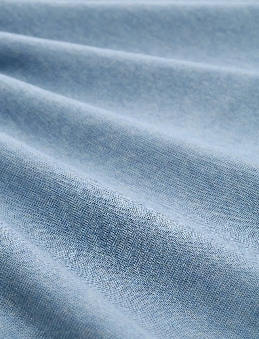 Tom Tailor - basic v-neck knit - v-ausschnitt - mountain spring blue melange - 5