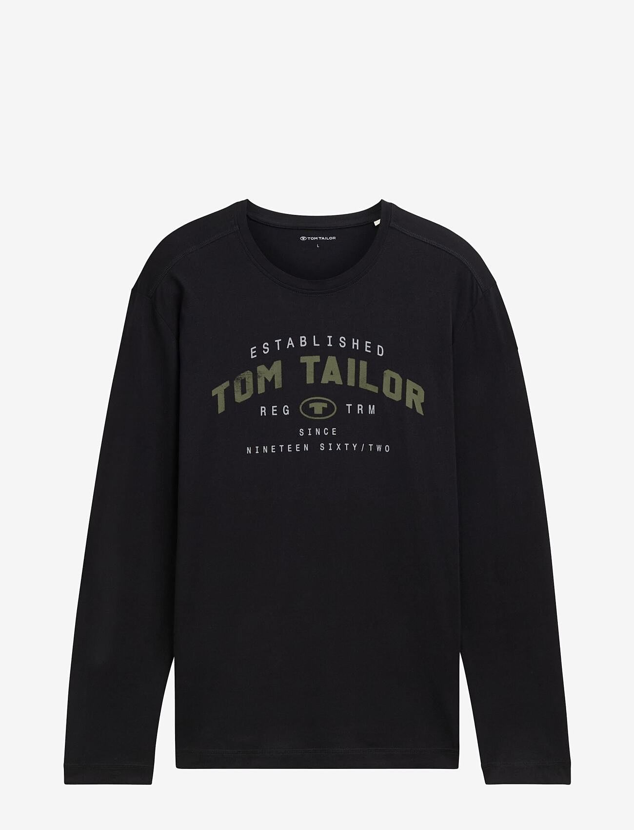 Tom Tailor - printed longsleeve - pikkade varrukatega t-särgid - almost black - 1