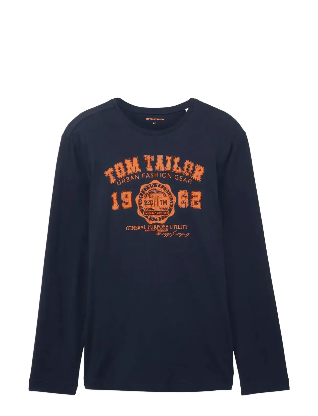 Tom Tailor printed longsleeve - T-Shirts - DARK BLUE / navy