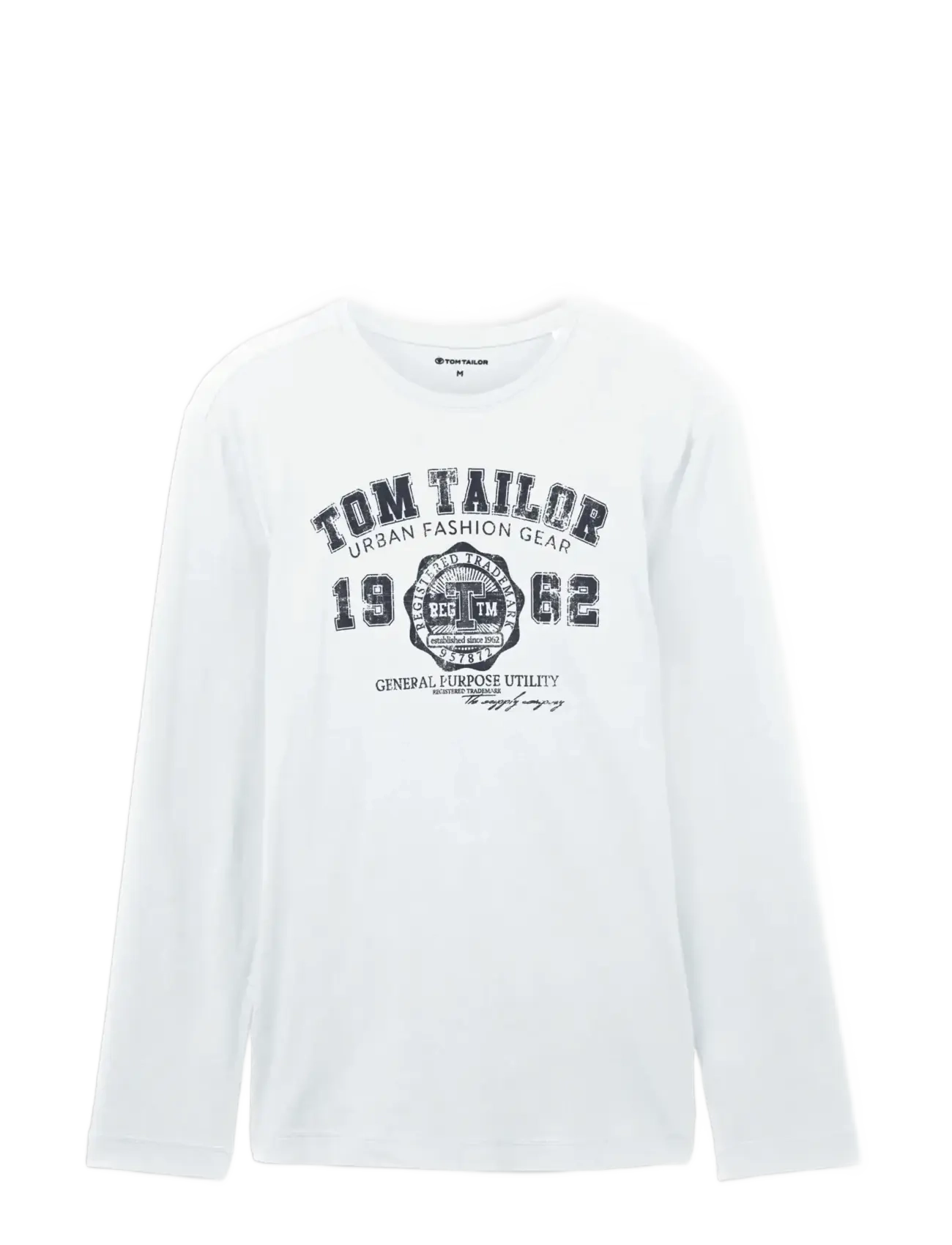 Tom Tailor printed longsleeve - TOM TAILOR - WHITE 2 / white