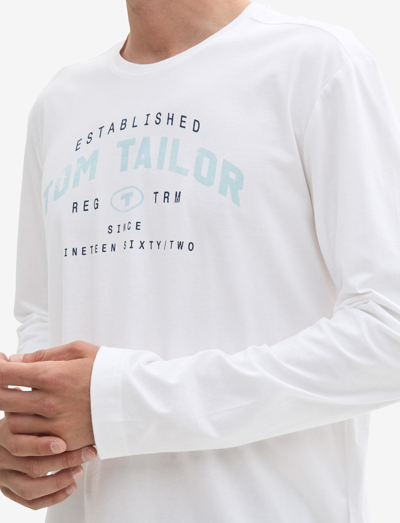 Tom Tailor - printed longsleeve - langærmede t-shirts - white - 3