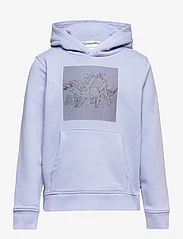Tom Tailor - special artwork hoodie - kapuzenpullover - parisienne blue - 0