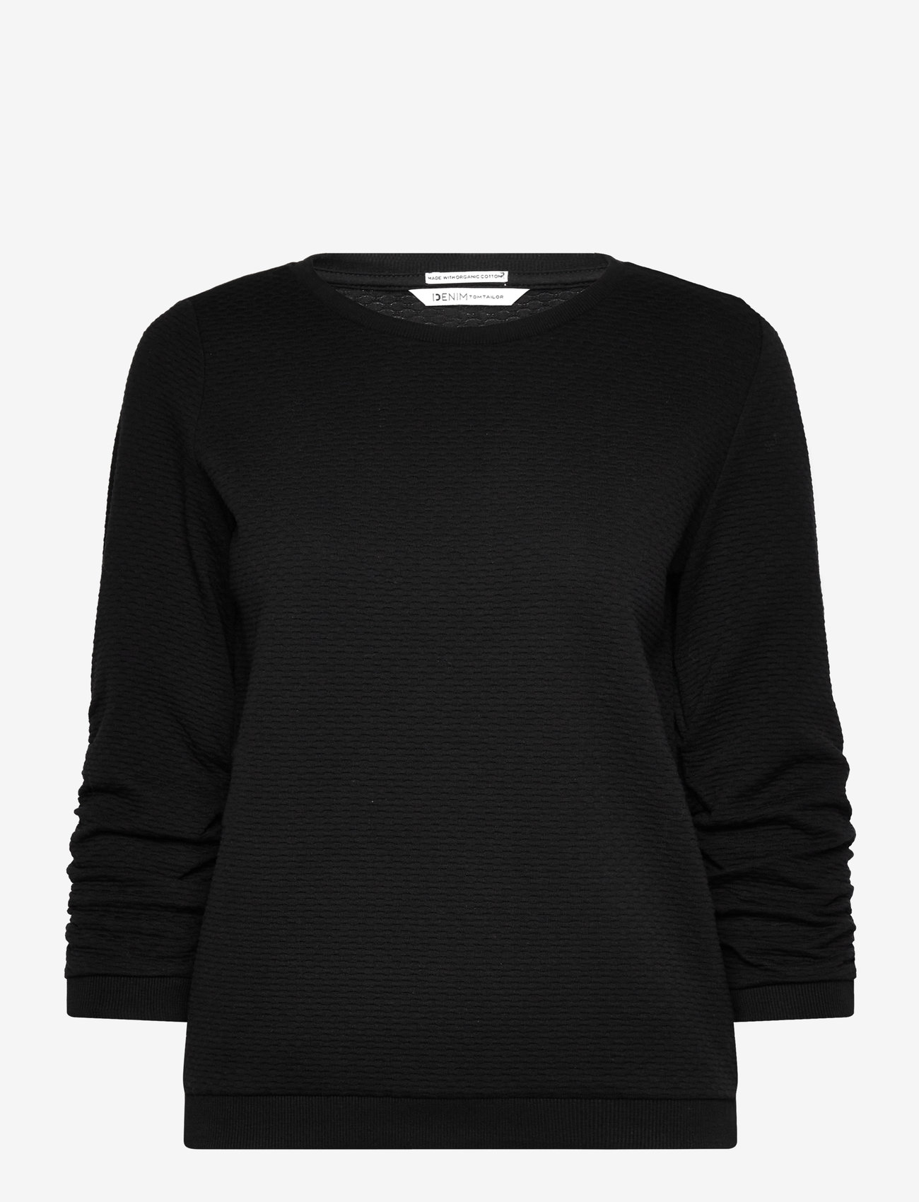 Tom Tailor - structured sweat - deep black - 0