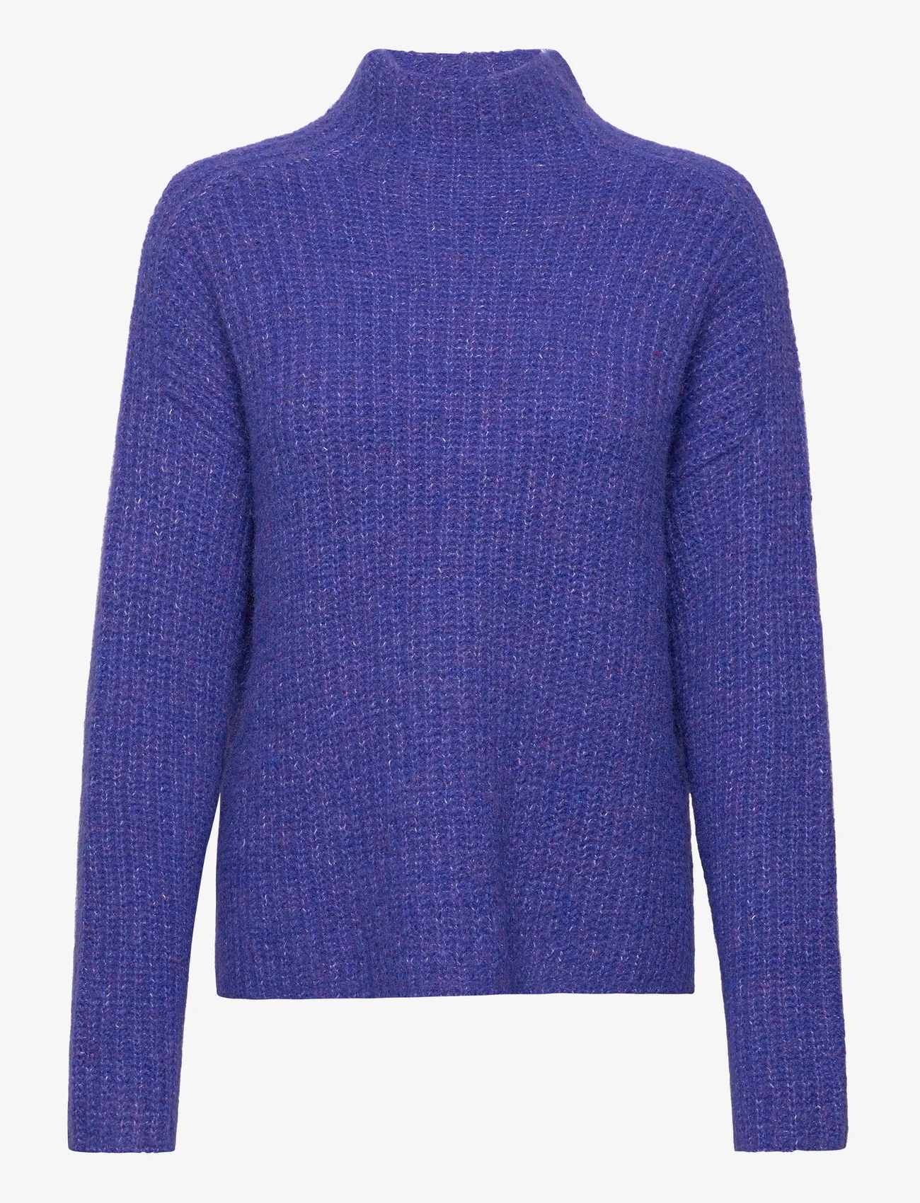 Tom Tailor - knit pullover mock-neck - džemperiai - crest blue melange - 0