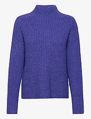 Tom Tailor - knit pullover mock-neck - jumpers - crest blue melange - 0