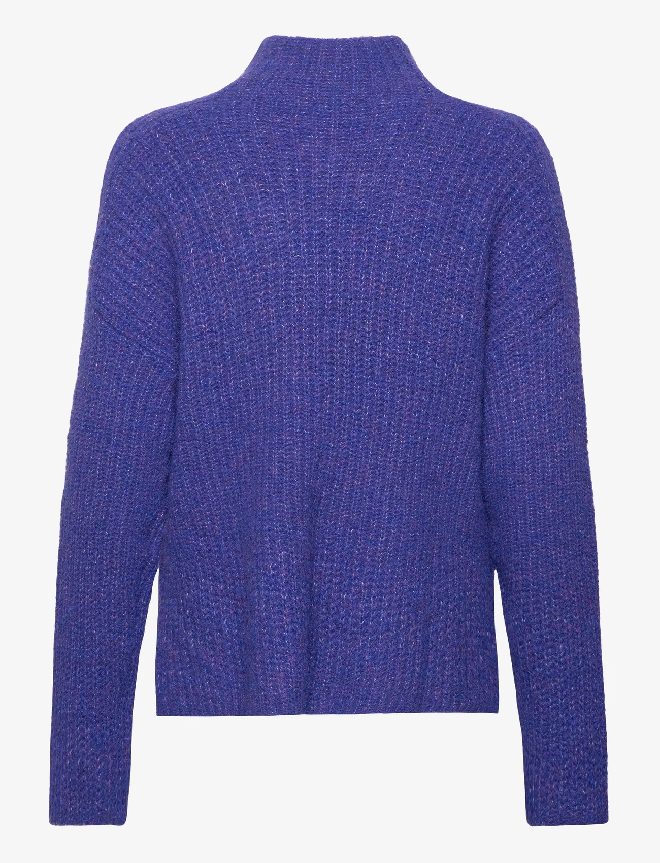 Tom Tailor - knit pullover mock-neck - tröjor - crest blue melange - 1