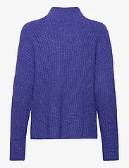Tom Tailor - knit pullover mock-neck - džemperiai - crest blue melange - 1