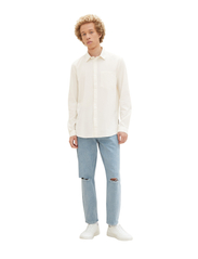 Tom Tailor - oxford shirt - oxford-skjortor - wool white - 3