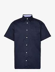 Tom Tailor - bedford shirt - kortärmade skjortor - sky captain blue - 0