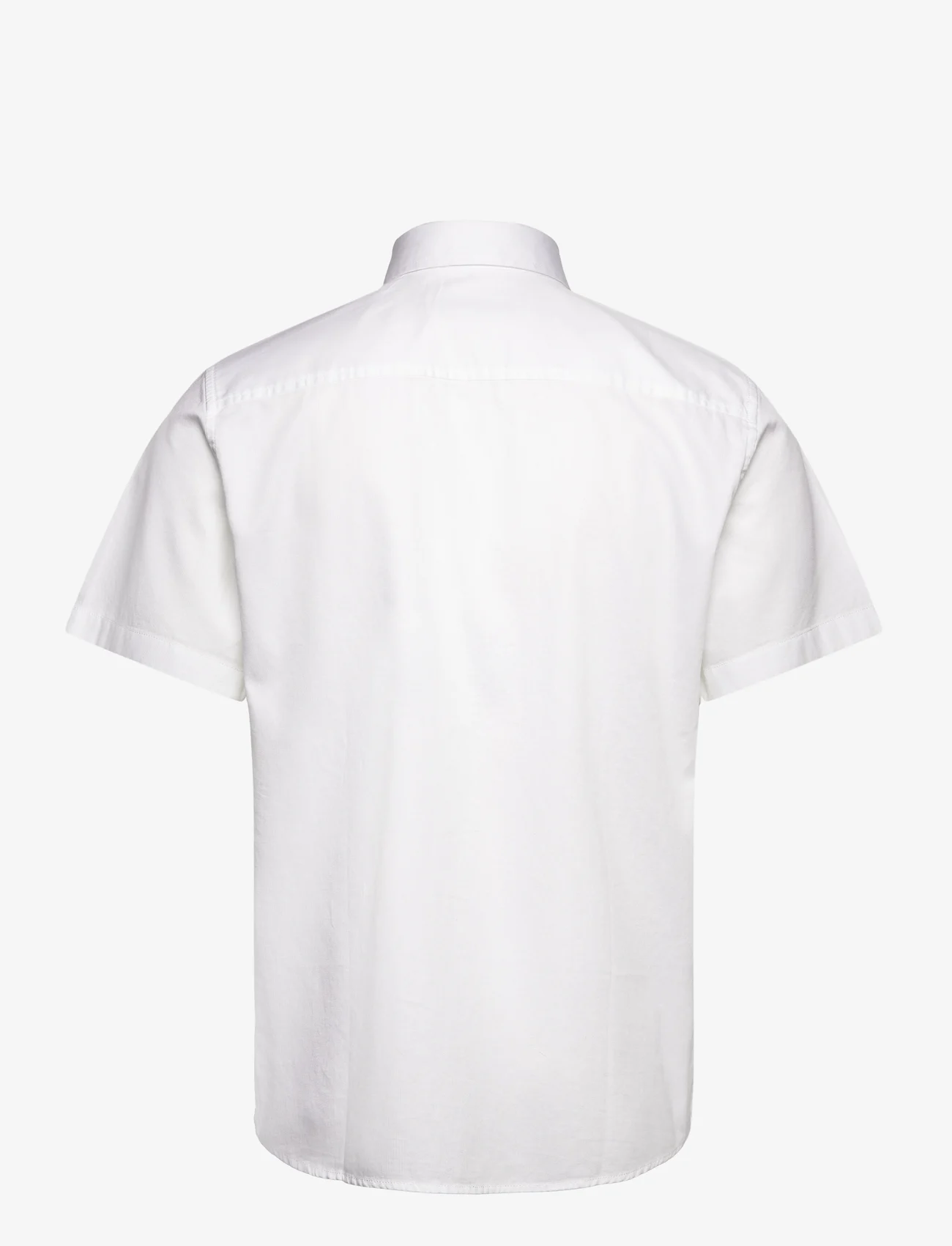 Tom Tailor - bedford shirt - kortärmade skjortor - white - 1
