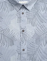 Tom Tailor - comfort printed shirt - lyhythihaiset kauluspaidat - blue multicolor leaf design - 7
