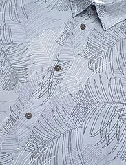 Tom Tailor - comfort printed shirt - lyhythihaiset kauluspaidat - blue multicolor leaf design - 8