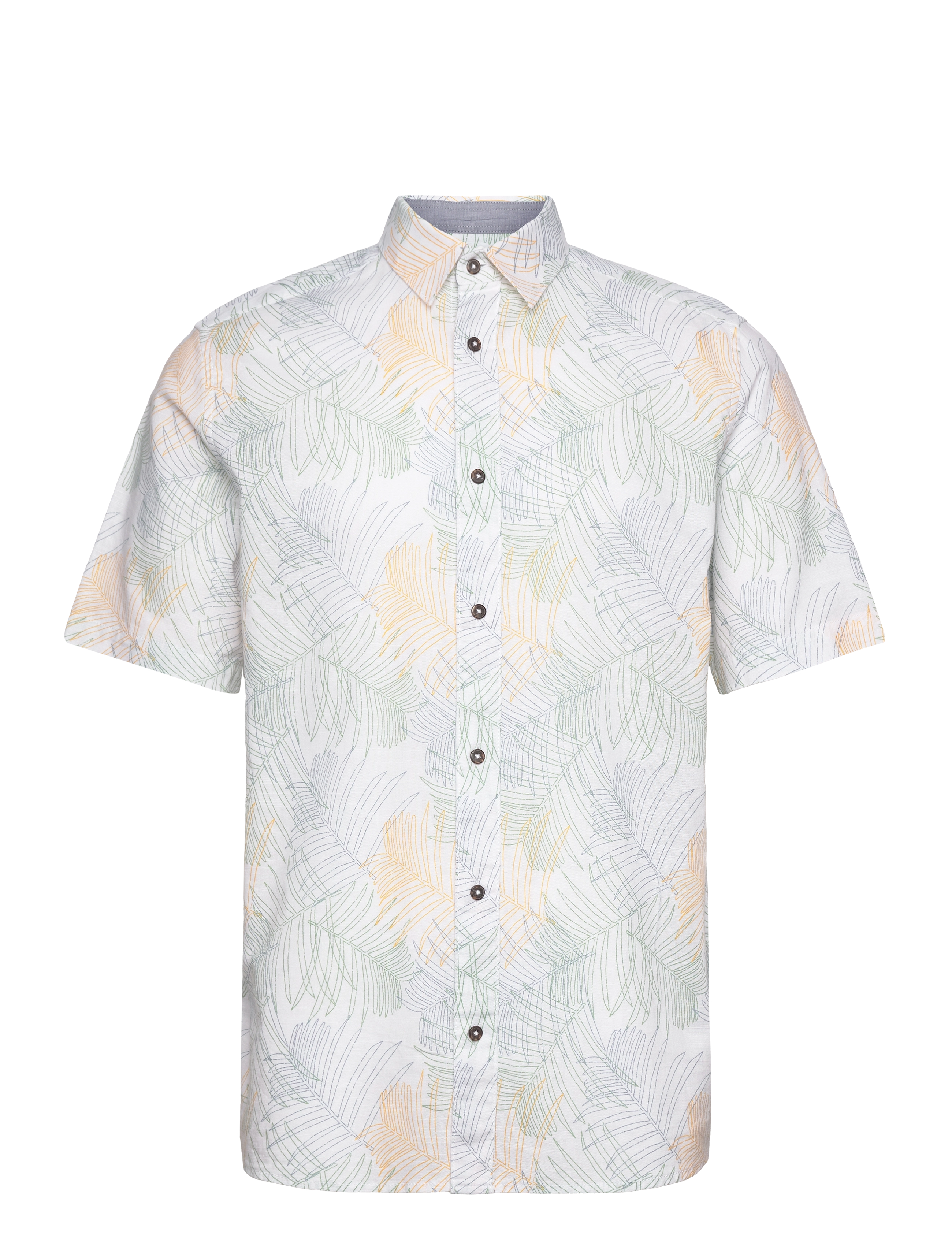 WHITE MULTICOLOR LEAF DESIGN