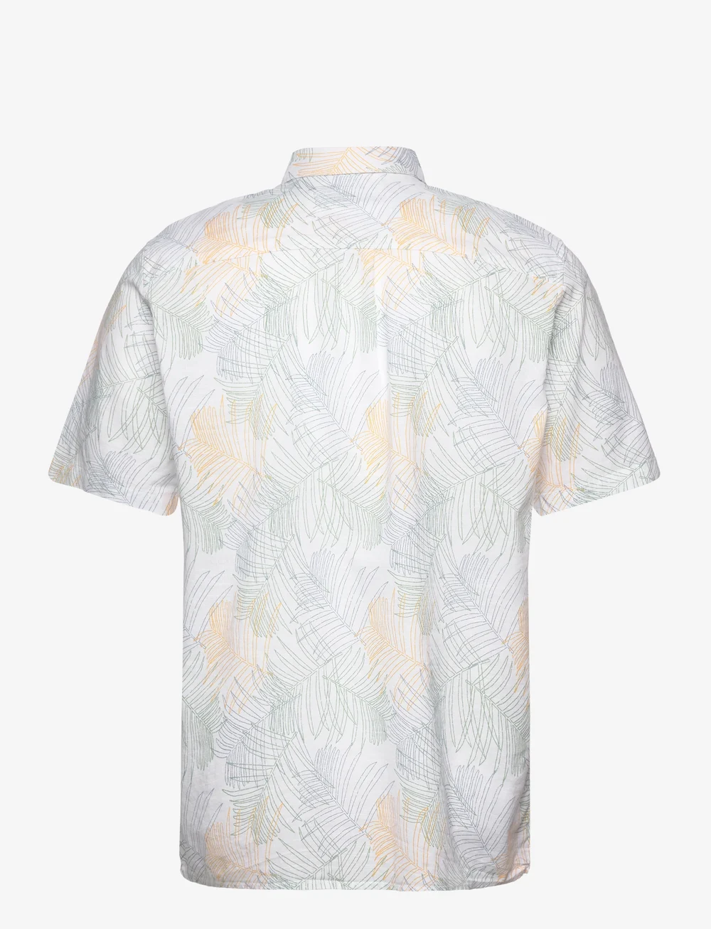 Tom Tailor - comfort printed shirt - kortärmade skjortor - white multicolor leaf design - 2