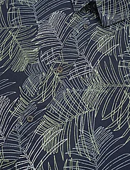 Tom Tailor - comfort printed shirt - lyhythihaiset kauluspaidat - navy multicolor leaf design - 8