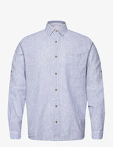 comfort cotton linen shirt, Tom Tailor