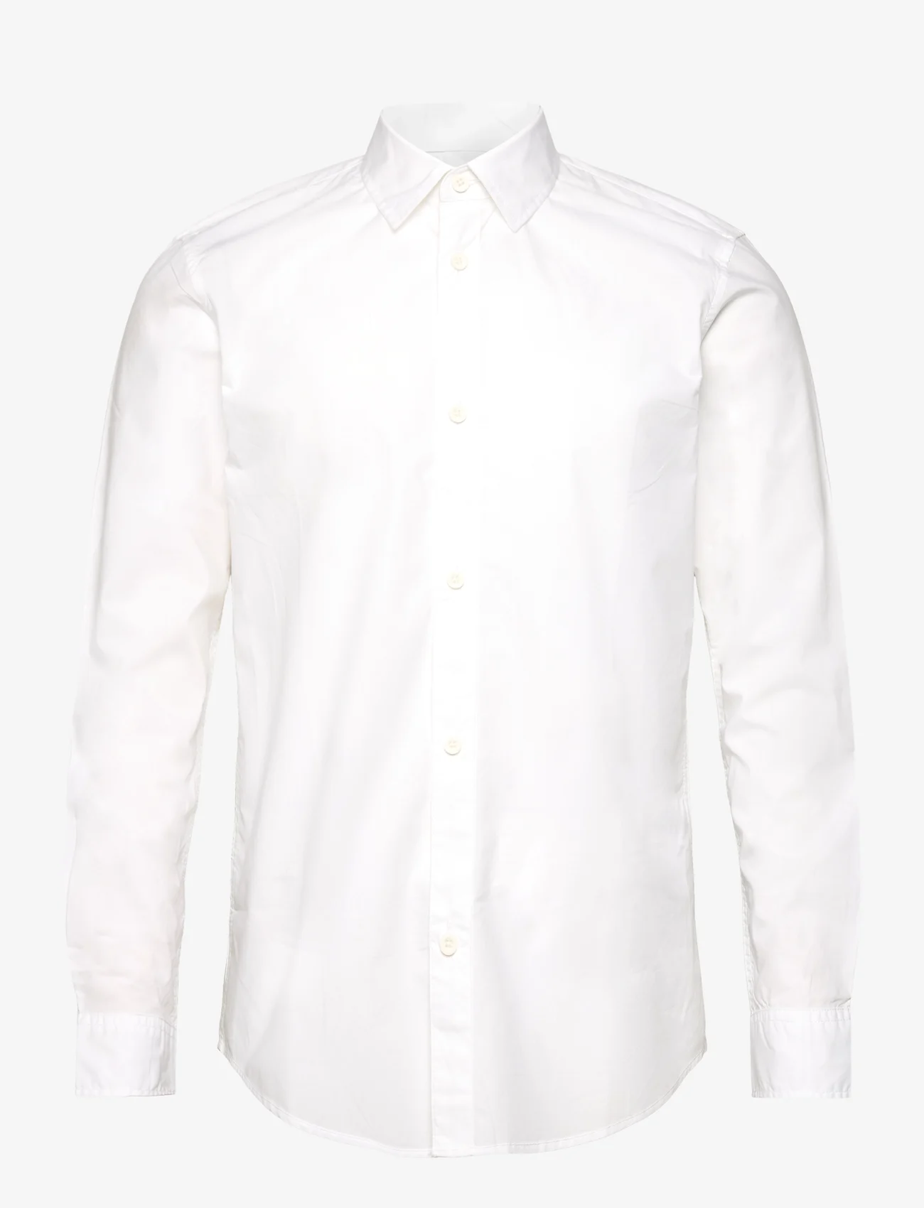 Tom Tailor - poplin shirt - peruskauluspaidat - white - 0