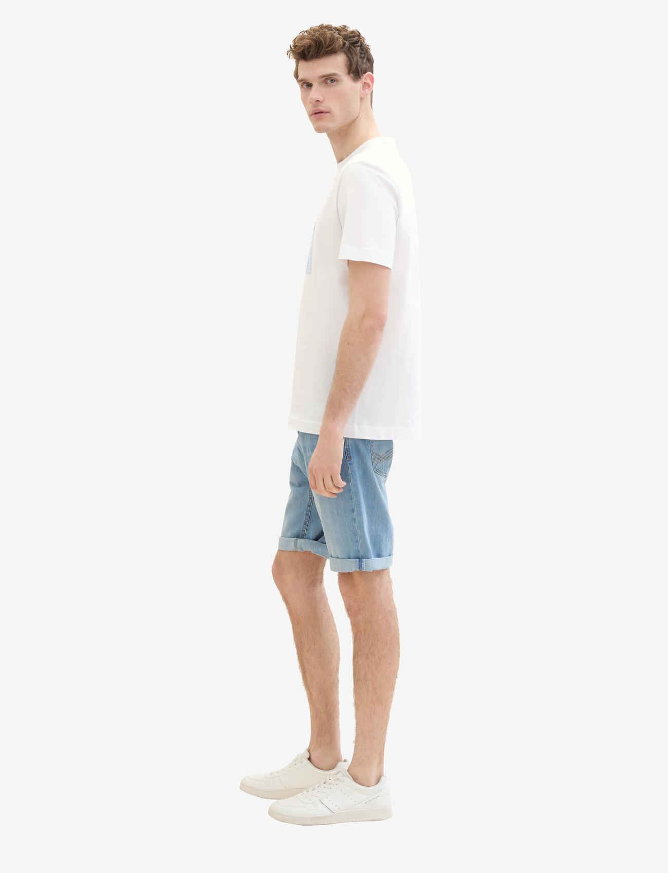 Tom Tailor - TOM TAILOR Josh shorts - clean bleached blue denim - 4