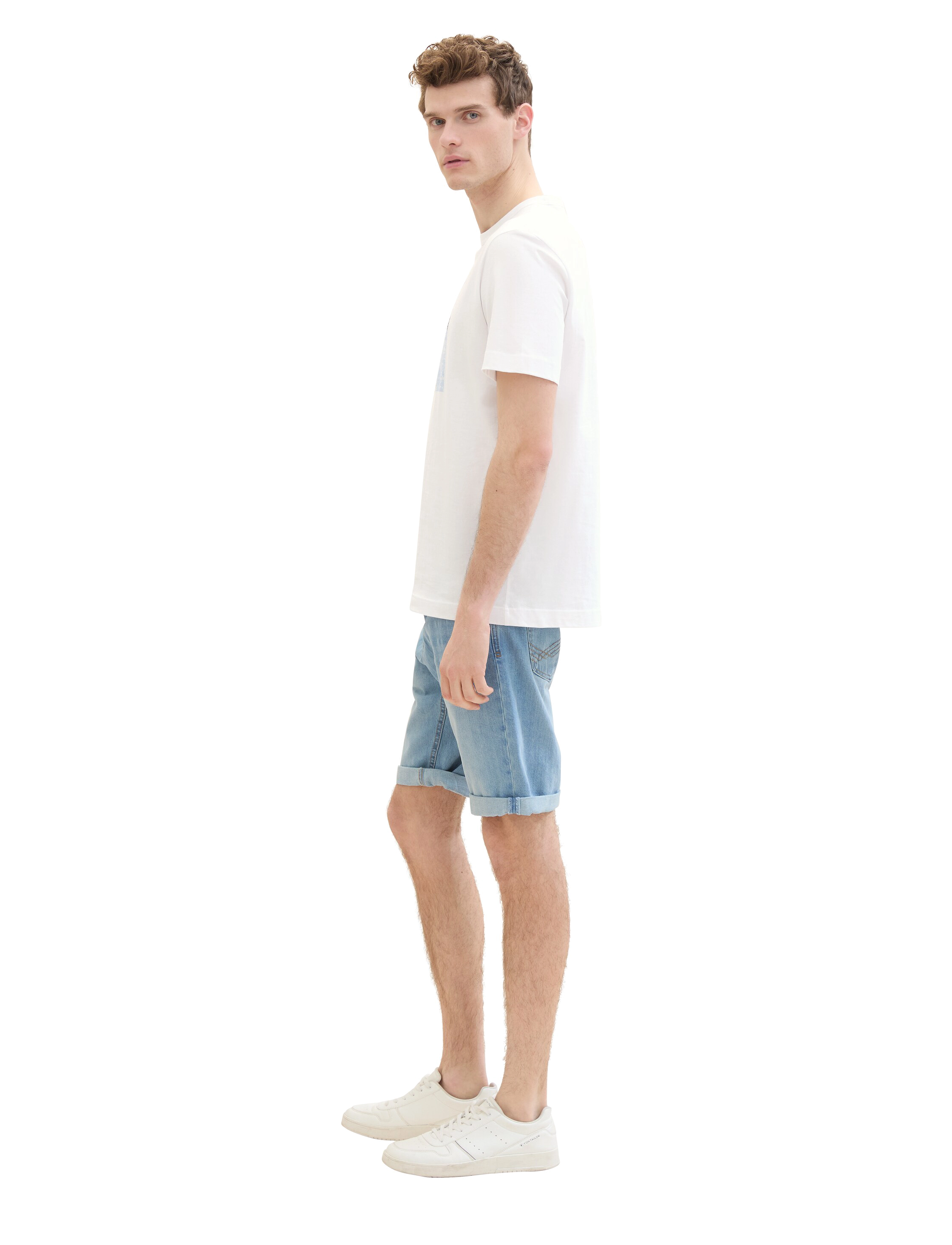 Tom Tailor - TOM TAILOR Josh shorts - clean bleached blue denim - 4