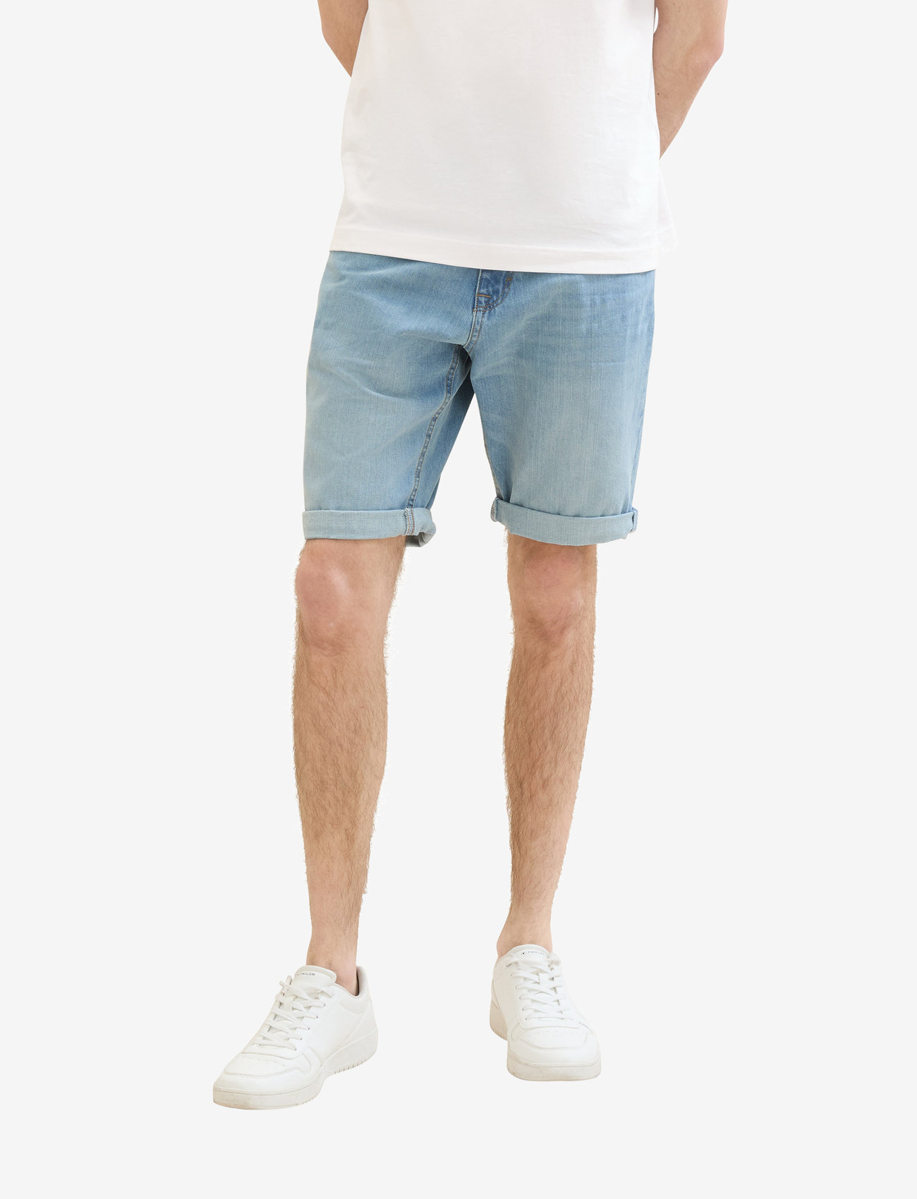 Tom Tailor - TOM TAILOR Josh shorts - clean bleached blue denim - 5