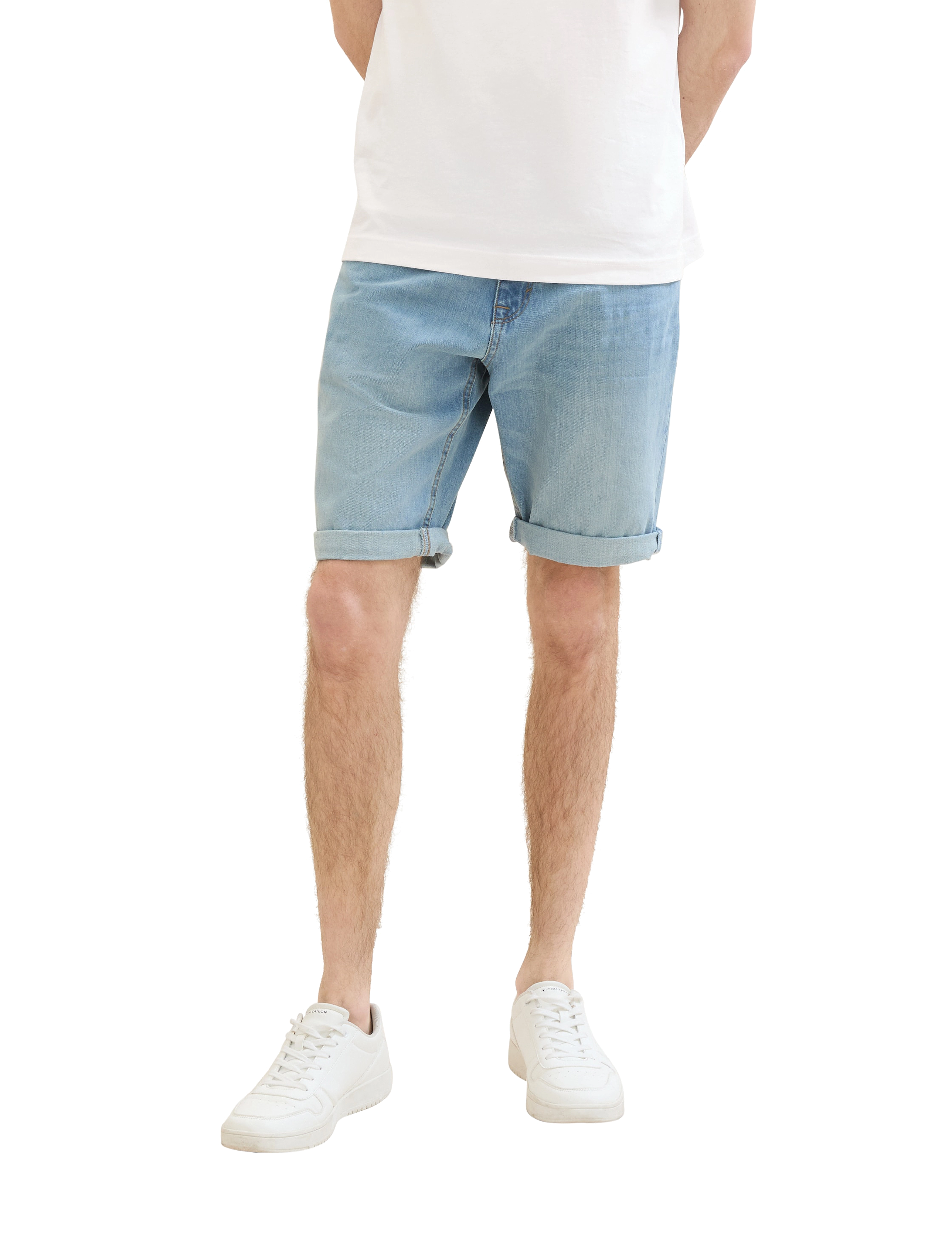 Tom Tailor - TOM TAILOR Josh shorts - clean bleached blue denim - 5