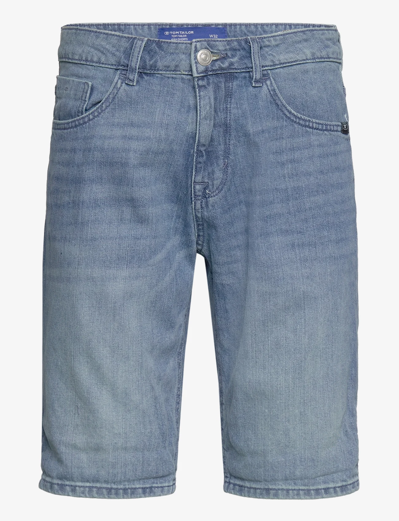 Tom Tailor - TOM TAILOR Josh shorts - de laveste prisene - used light stone blue denim - 0