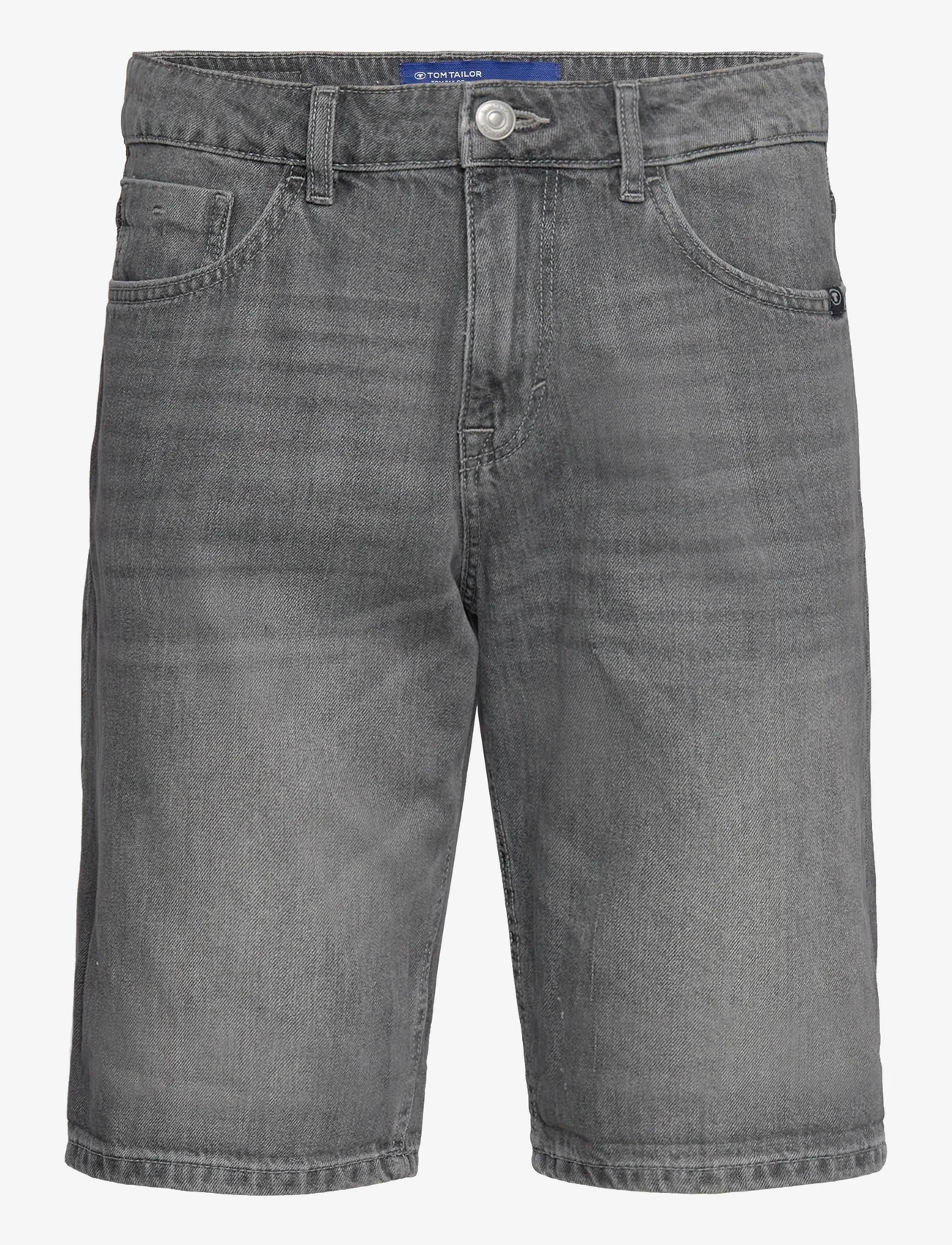 Tom Tailor - TOM TAILOR Josh shorts - laveste priser - used light stone grey denim - 0