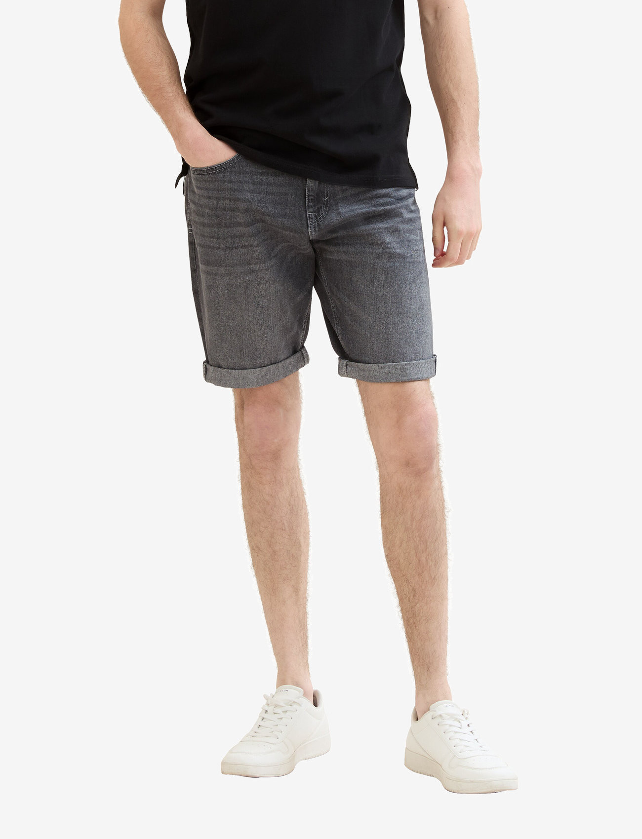 Tom Tailor - TOM TAILOR Josh shorts - used light stone grey denim - 5