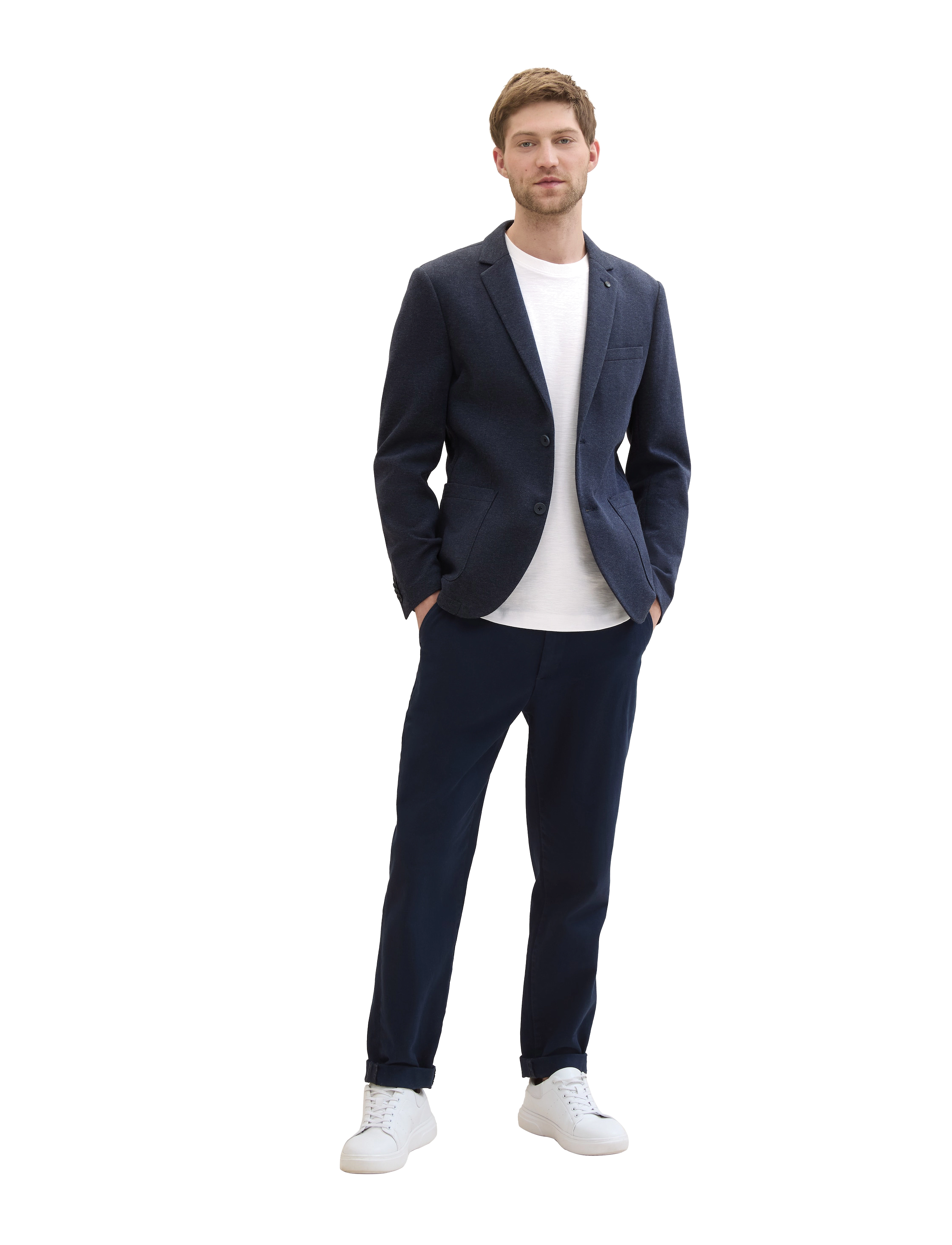 Tom Tailor - piqué blazer - blue classic melange - 3