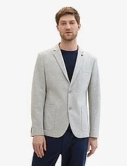 Tom Tailor - piqué blazer - kahehe rinnatisega pintsakud - light asphalt mÉlange - 3