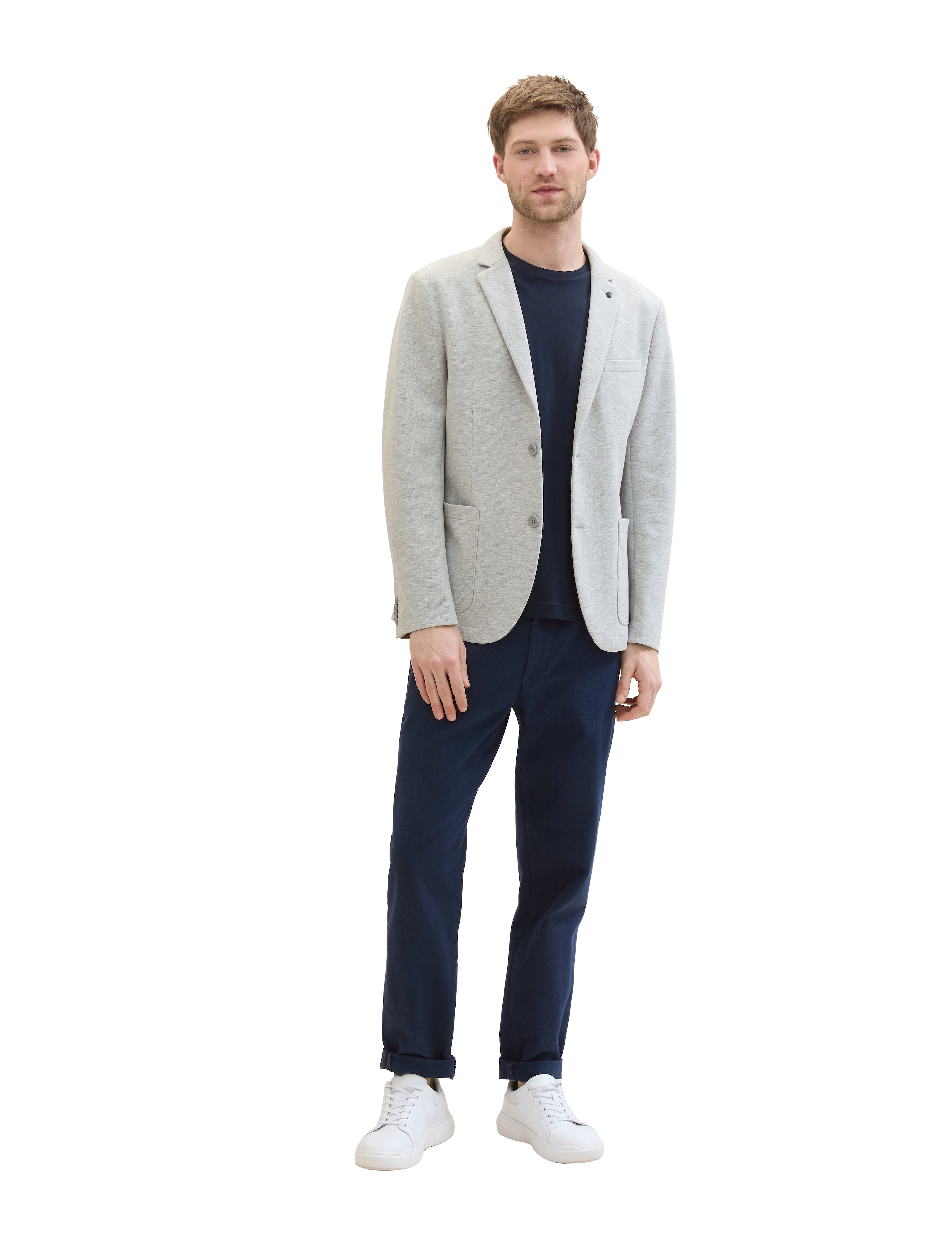 Tom Tailor - piqué blazer - light asphalt mÉlange - 3