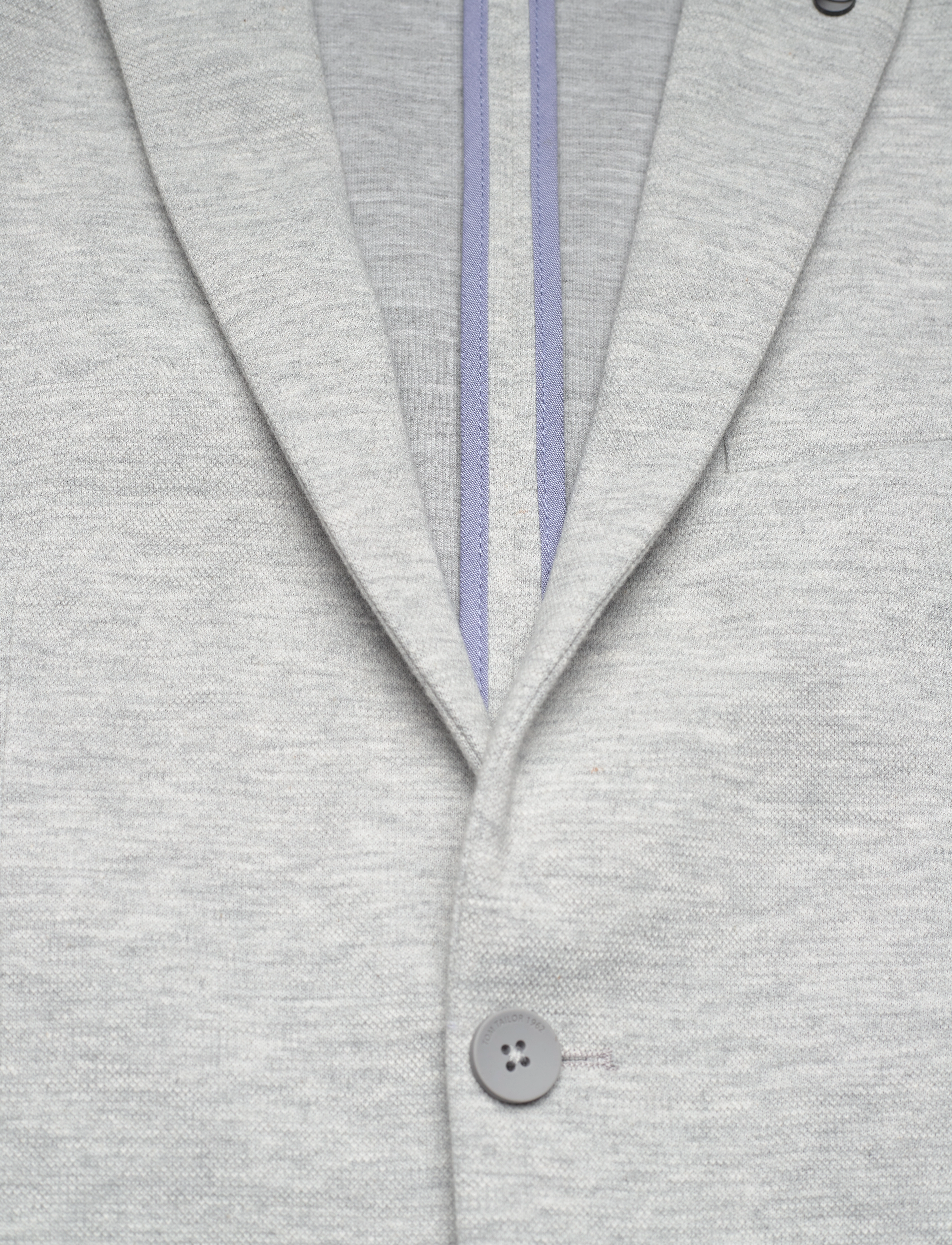 Tom Tailor - piqué blazer - light asphalt mÉlange - 4