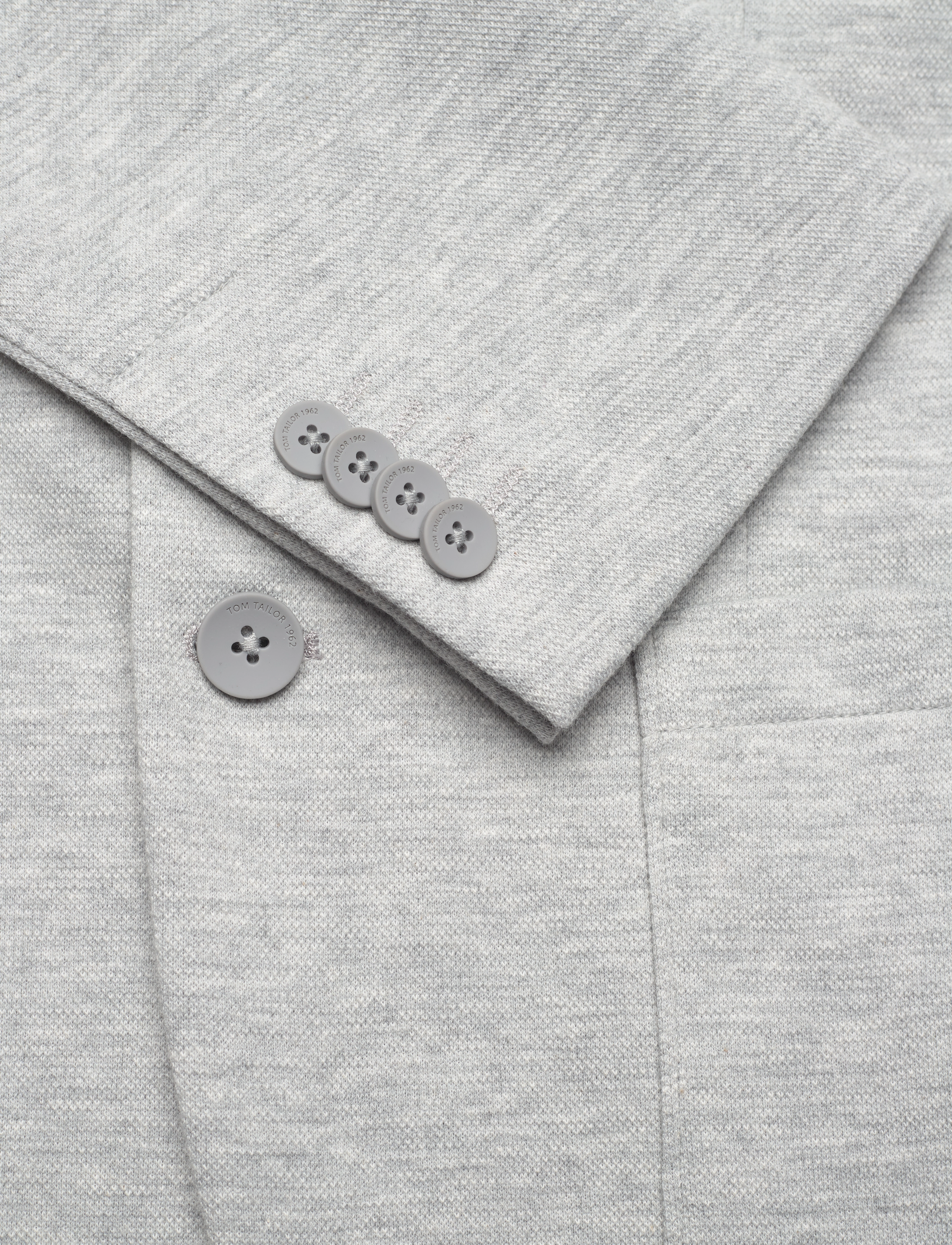Tom Tailor - piqué blazer - light asphalt mÉlange - 5