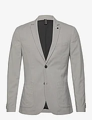 Tom Tailor - performance blazer - double breasted blazers - light grey white houndstooth - 0