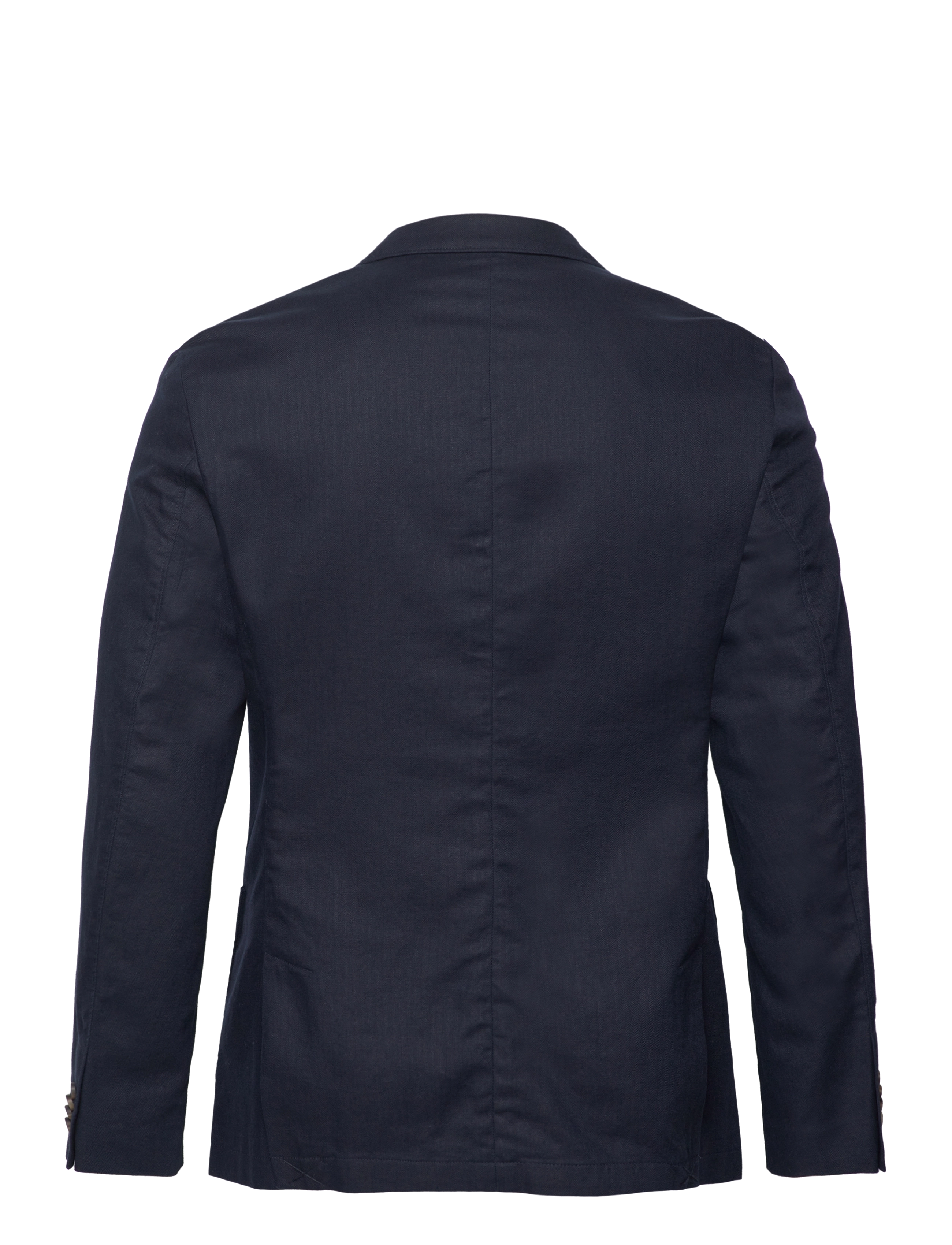 Tom Tailor - cotton linen blazer - sky captain blue herringbone - 2