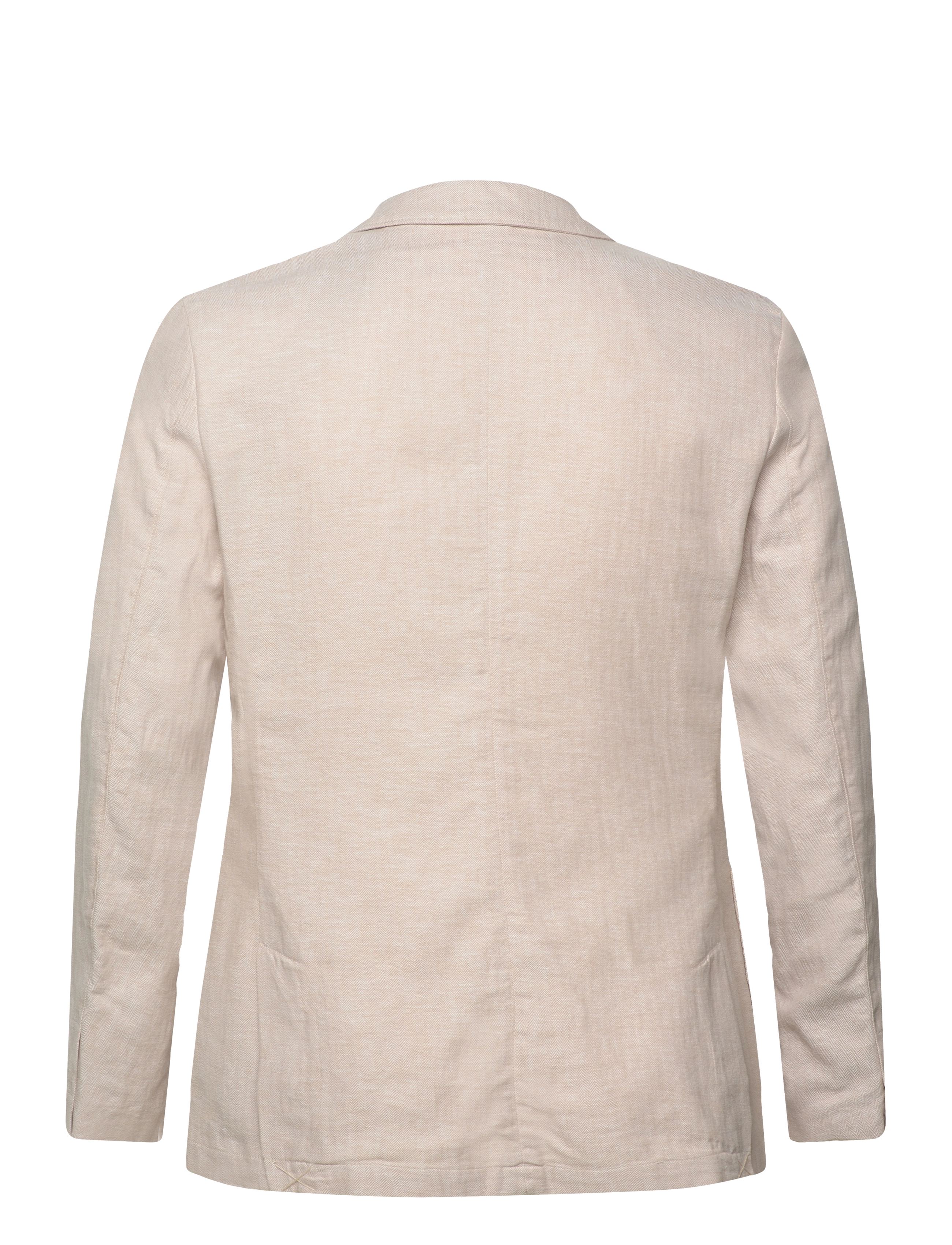 Tom Tailor - cotton linen blazer - camel beige herringbone - 2