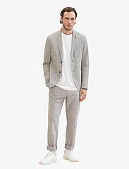Tom Tailor - cotton linen blazer - double breasted blazers - smokey olive green chambray - 4