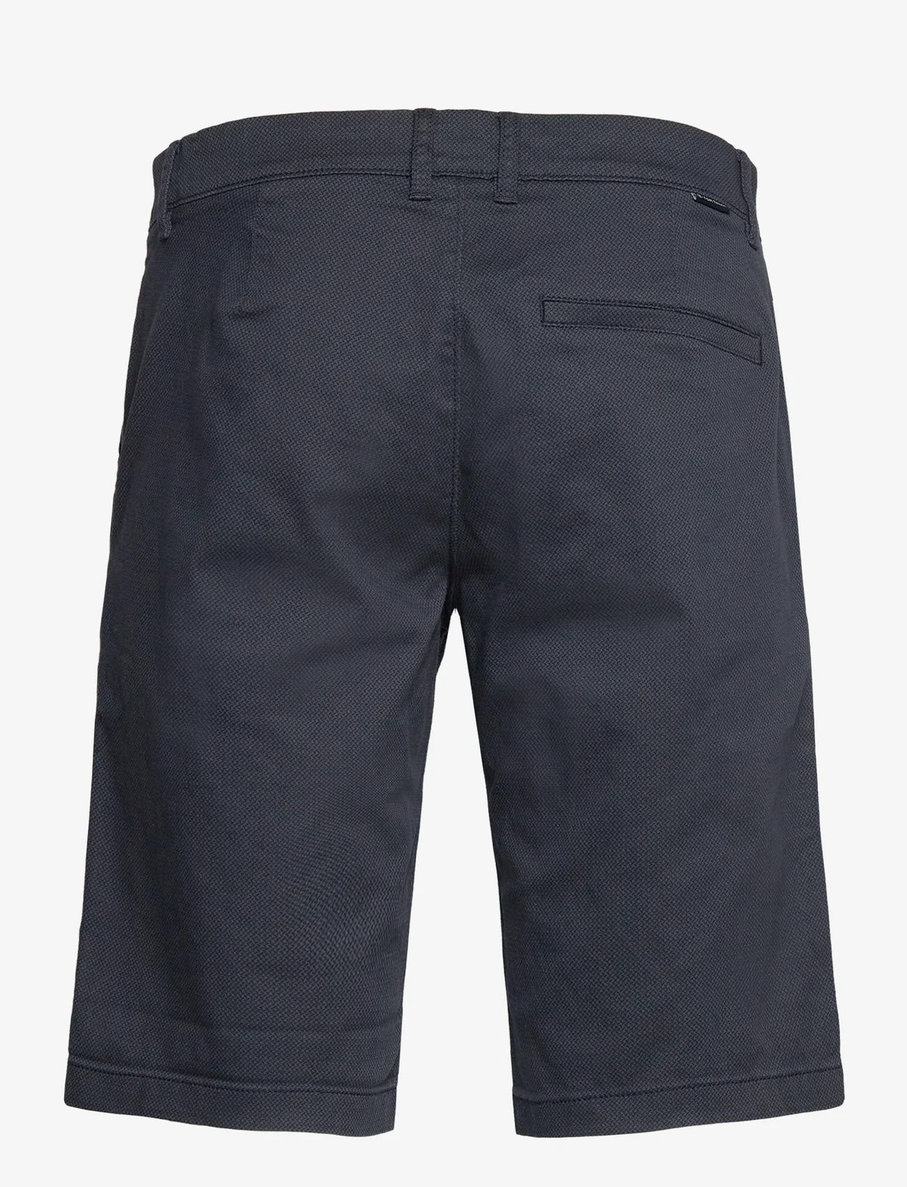 Tom Tailor - slim chino shorts - de laveste prisene - navy geometric structure - 1