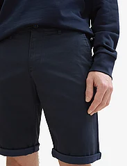 Tom Tailor - slim chino shorts - laveste priser - navy geometric structure - 5